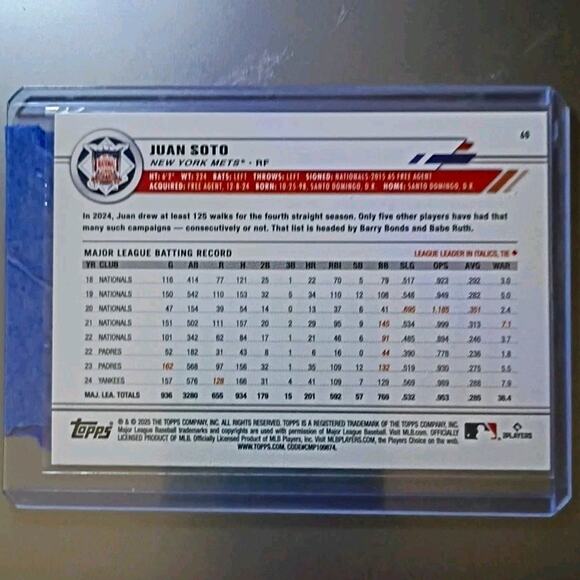 Juan Soto #60 Topps All-Star Game Pink Foil SP /250 - Picture 8 of 9